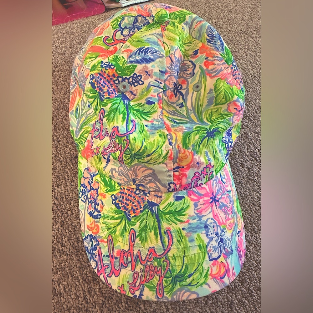 Aloha Lilly Pulitzer run around hat